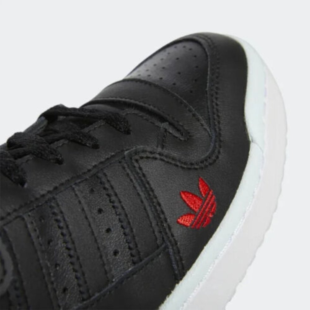 Adidas Forum Low Mens Casual Sneaker Shoes Black White HQ4536 NEW Multi Sz - Picture 8 of 8